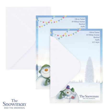 Personalised The Snowman & The Snowdog Stationery Set £14.99